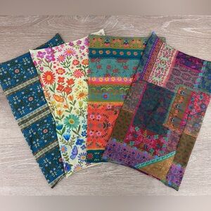 NATURAL LIFE Set of 4 Full Boho Bandeau Headbands